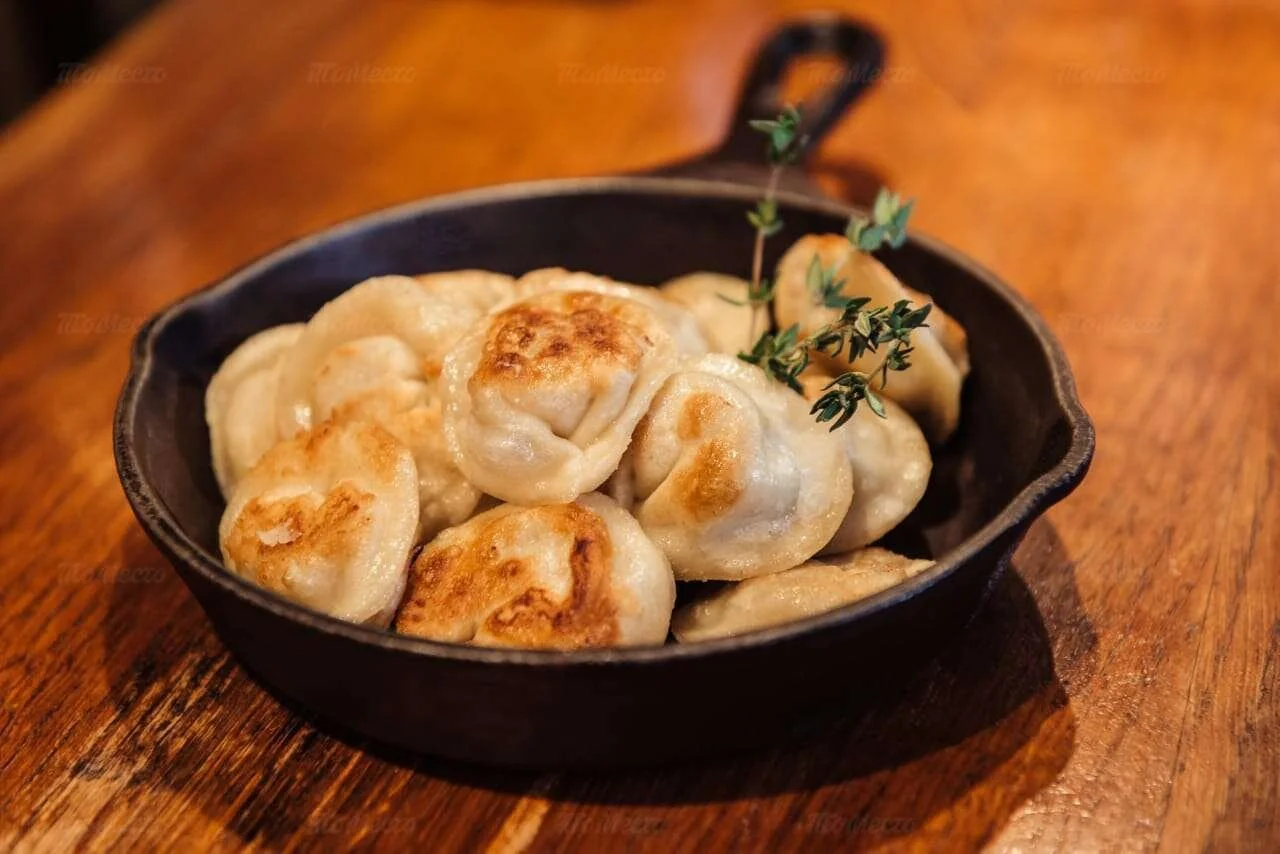 Пельмени жареные